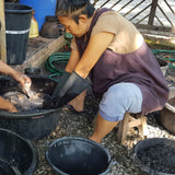 Sativa Tie-dye Placemats- Ebony <BR> SET OF 4