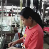 Brocade Stripe Cushion – Petrol