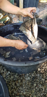 Sativa Tie-dye napkin-Ebony