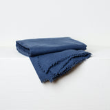 Brocade Stripe-Petrol Cushion and Cashmere Throw Set