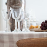 Vedic tablecloth - Natural/Beige small check