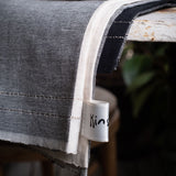 Vedic Napkin - Natural/Black big check