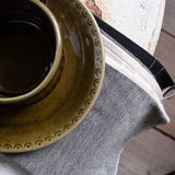 Vedic Napkin - Natural/Black big check