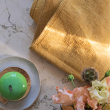 Sativa Napkins- Mustard  <BR> SET OF 4