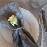 Sativa Tie-dye napkin- Taupe/Ebony