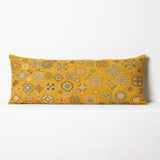 Hmong Cross-stitch Cushion- Mustard