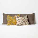 Small Hmong Cross-stitch Cushion- Mustard