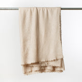 Cashmere and wool blanket in the color Cream 153cm x 230cm