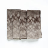 Sativa Tie-dye napkins-Taupe/Ebony <BR> SET OF 4