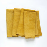 Sativa Napkins- Mustard  <BR> SET OF 4