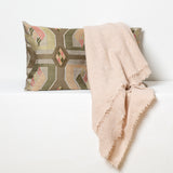 Climbing Monkey Cushion and Cashmere Throw Set