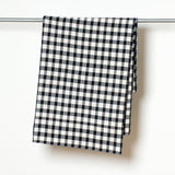 Vedic tablecloth - Natural/Black small check