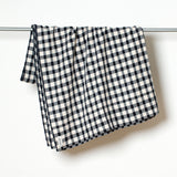 Vedic tablecloth - Natural/Black small check