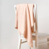 Cashmere/Wool Throw- Blush