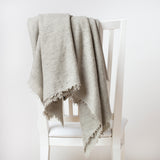 Cashmere/Wool Throw- Moss Green