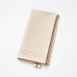 Vedic Napkin - Natural/Beige big check