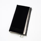 Vedic Napkin - Natural/Black big check