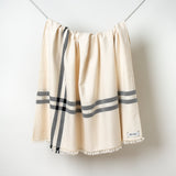 Vedic Throw Medium - Natural/Black