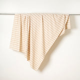 Vedic tablecloth - Natural/Beige small check