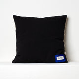 Chenille Cushion- Black and Beige