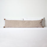 Rips- Taupe Extra Large Bed Lumbar Cushion