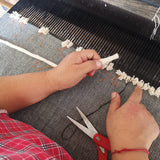 Chenille Cushion- Grey and Beige