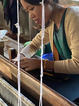 Pech Sofa Lumbar Cushion- <br>Burnt Sienna/Natural White