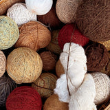 Brocade Stripe Cushion – Hemp/Coral