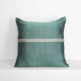 Brocade Stripe Cushion – Petrol