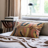 Climbing Monkey Cushion – Hemp/Coral