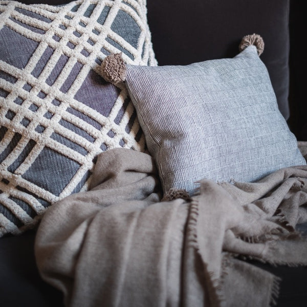Rips, Chenille Cushions and Cashmere Throw Set