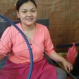 Vedic Napkin - Natural/Black big check