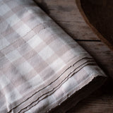 Vedic tablecloth - Natural/Beige small check