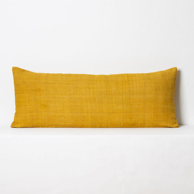 Hmong Cross-stitch Cushion- Mustard