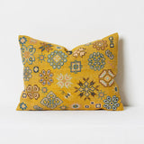 Small Hmong Cross-stitch Cushion- Mustard