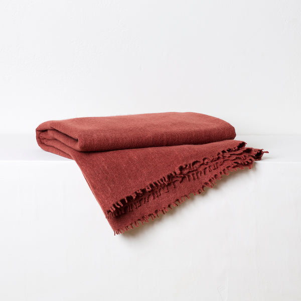 Cashmere/Wool Throw- Tandoori