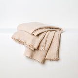 Cashmere/Wool Blanket- Cream