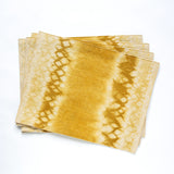 Sativa Tie-dye Placemats- Mustard <BR> SET OF 4