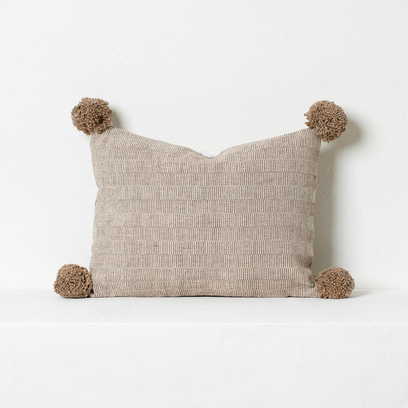 Small Rips Cushion – Taupe
