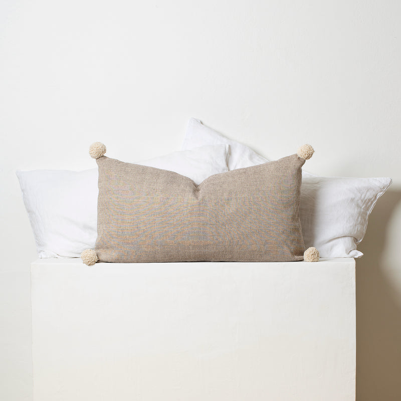 Rips- Taupe Queen Size Bed Cushion