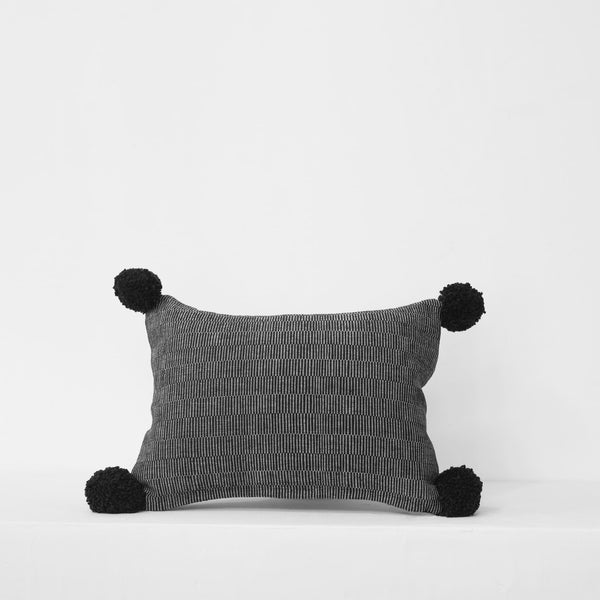 Small Rips Cushion – Black
